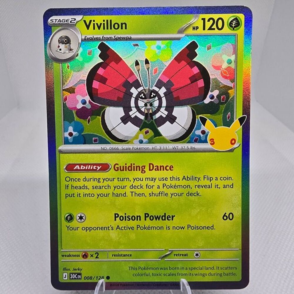 Vivillon #8 Pokemon 30th Celebration